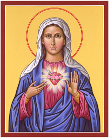 Immaculate Heart Original Icon 20" tall